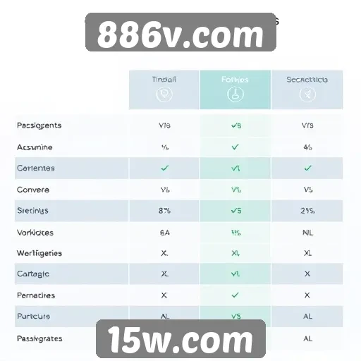 Comparativo entre 886v.com e concorrentes