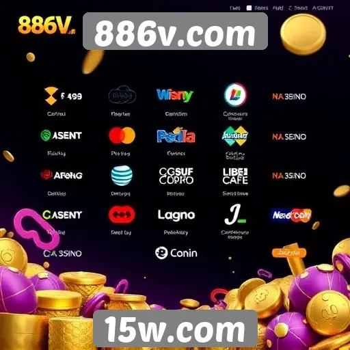 Variedade de métodos de pagamento disponíveis em 886v.com